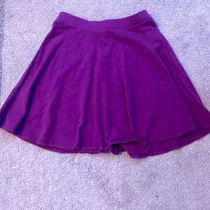 A burgundy color skirt really comfy